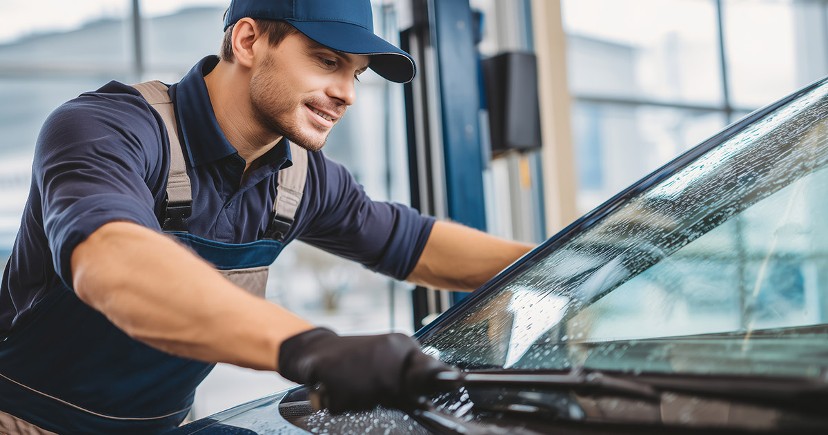 Clean auto glass regularly